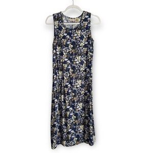Vintage Floral Sleeveless Dress